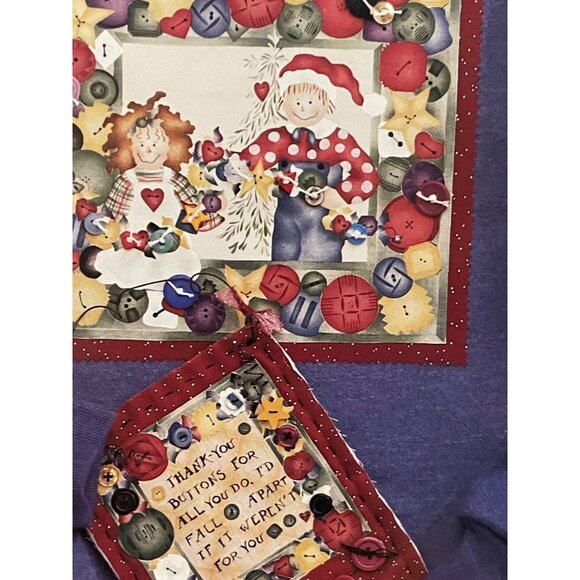 Vintage 1996 Daisy Kingdom No-Sew Fabric Applique Country Cut-Outs Raggedy Chris - Picture 5 of 11